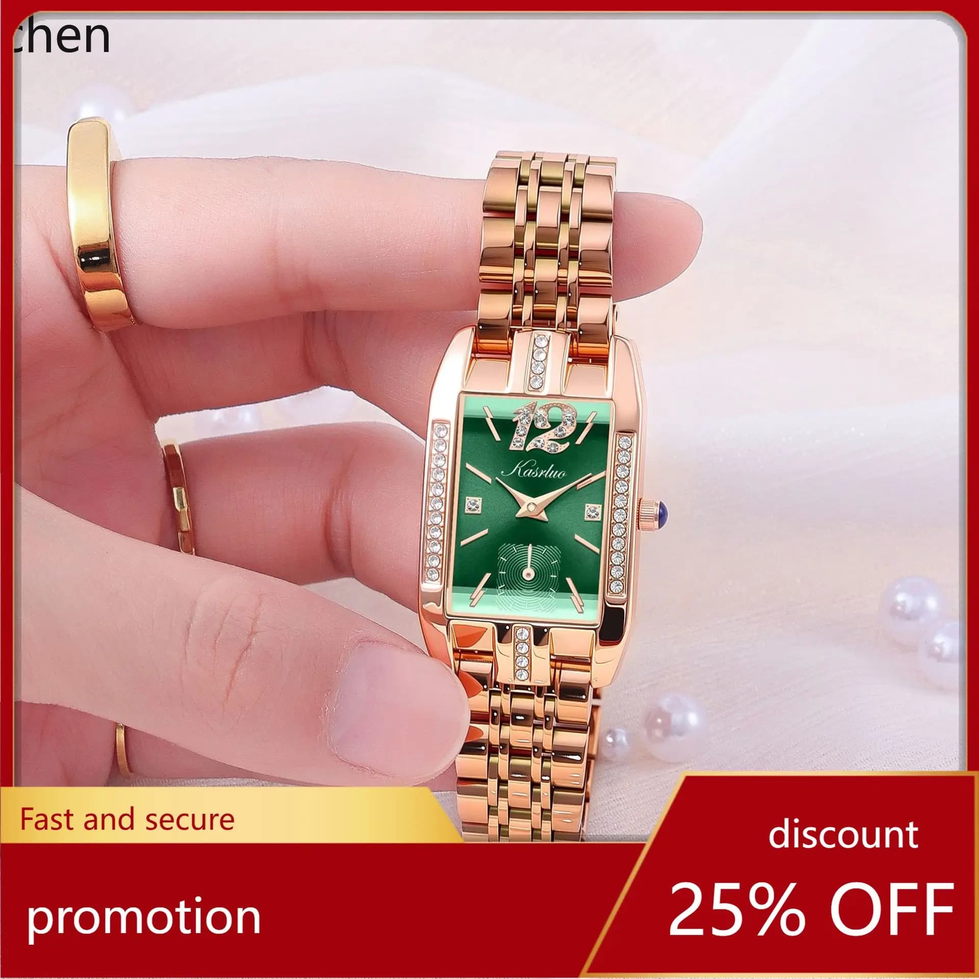 Orologio da donna ZML con cinturino in acciaio inossidabile di alta gamma, orologio impermeabile alla moda per donna