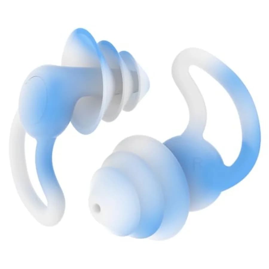 Reusable Swimming Ear Plugs with Nose Clips -2 Pairs Silicone Swimmers Ear Plugs for Adult Water Surfing, Snorkeling, Sleeping
