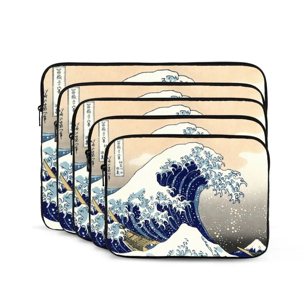 The Great Wave Off Kanagawa - Hokusai Borsa per laptop per notebook Custodia per notebook Custodia per tablet Custodia antiurto