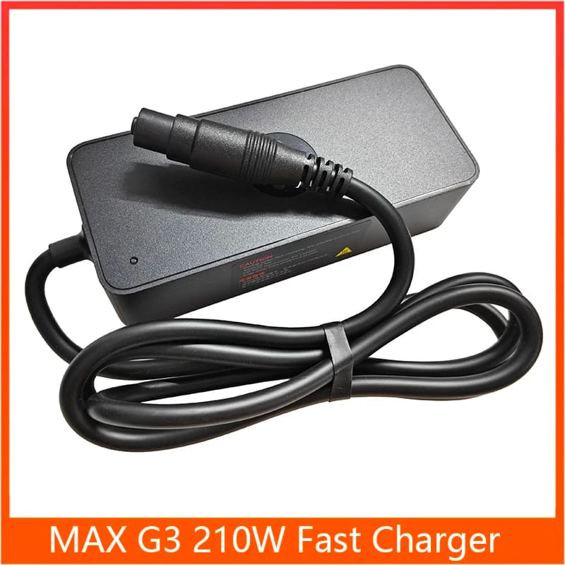 Original 210W Fast Super Charger Adapter for Ninebot MAX G3 Electric Scooter Parts 53.6V 3.9A Li-ion Battery Power Charger