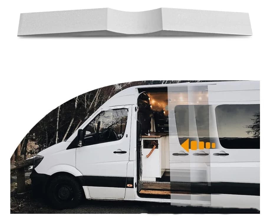 1 Pezzo Fermaporta Scorrevole per Camper Van Sprinter, Fiat Ducato, Ford Transit, VW Crafter, Accessori per Roulotte