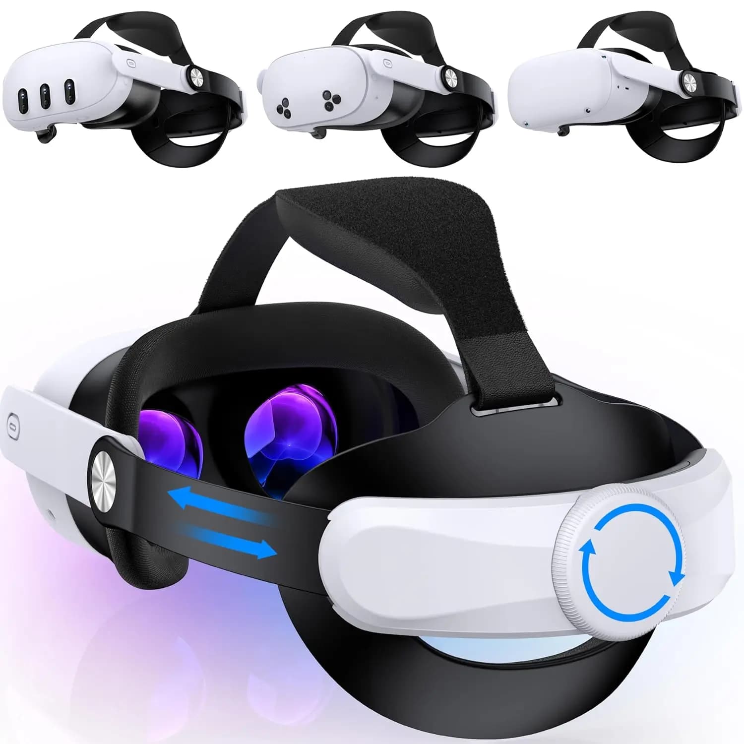 MQ5000 for Meta Quest 3S/Quest 3/Quest 2 Head Strap for Elite VR Strap Headphone Strap Pressure PlayStation Vita Game