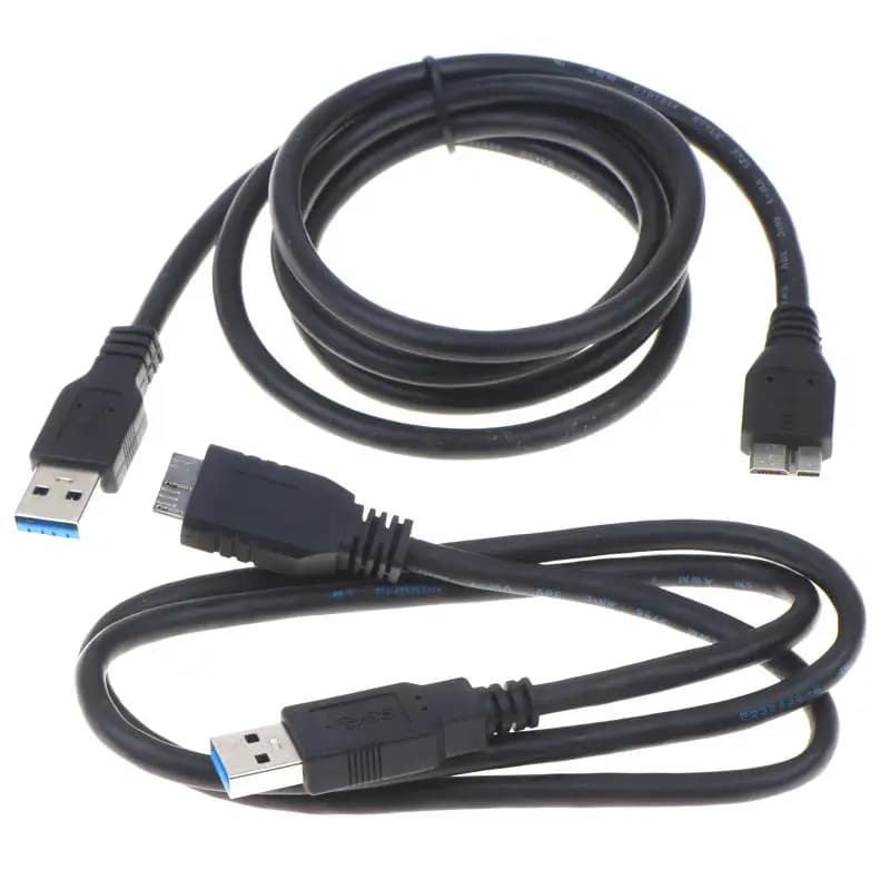 USB 3.0 A to Micro B External HDD Cable 5Gbps Fast Data Transfer Cord for SSD Camera Mobile Use