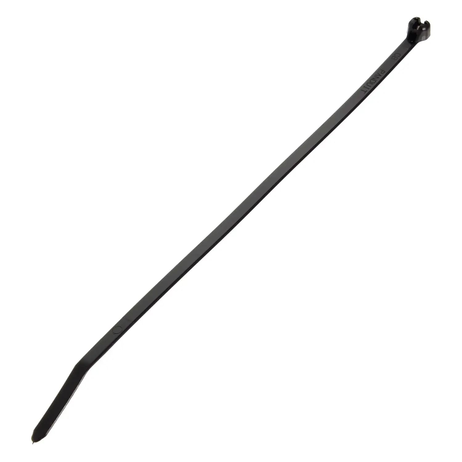 Fascetta per cavi BT2I-M0, con gancio metallico, media, in nylon 6.6 resistente alle intemperie, lunghezza 8.0 pollici, nera (confezione da 1.000)