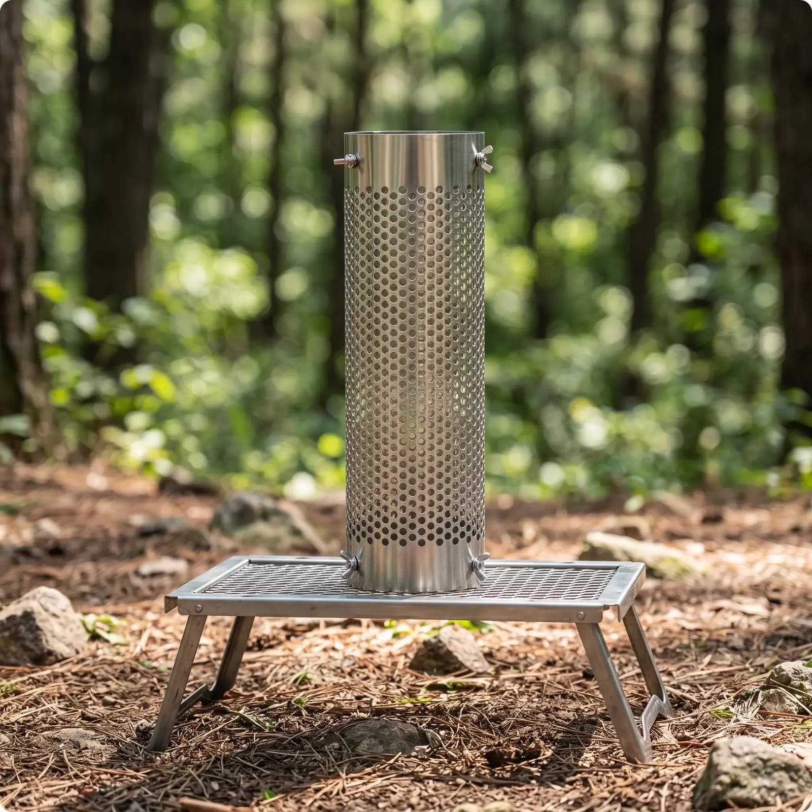 Camping Cooker Vent Pipe Heat Shield Stainless Steel Insulating Barrier for Portable Stove Safety Guard
