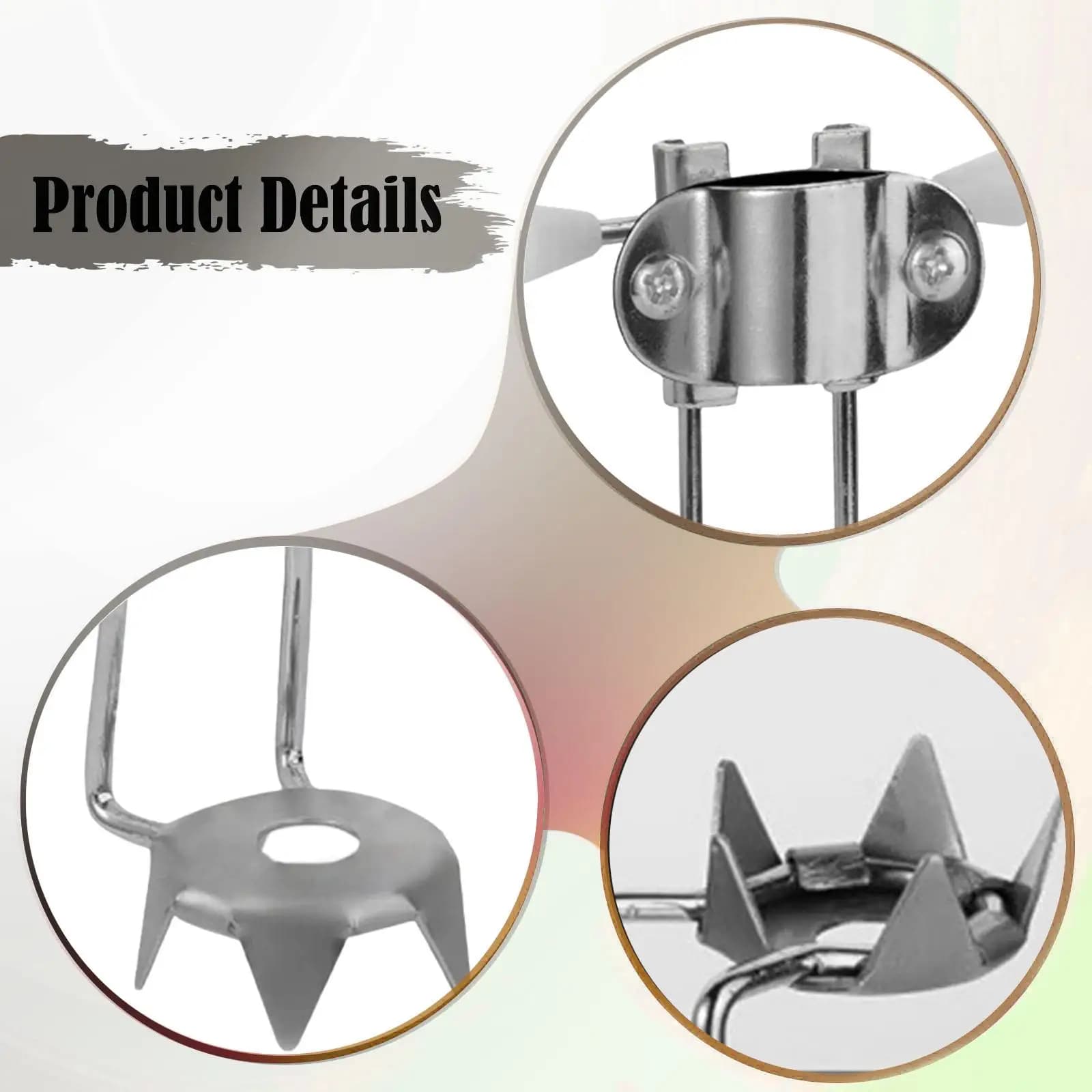 Stainless Steel Trekking Toe for Ice and Snow, Anti-slip Accessories for Stroller Sticks