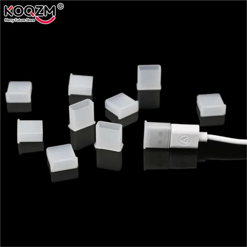 Coperchi protettivi per coperchio tappo tappo antipolvere maschio USB in plastica da 10 pezzi