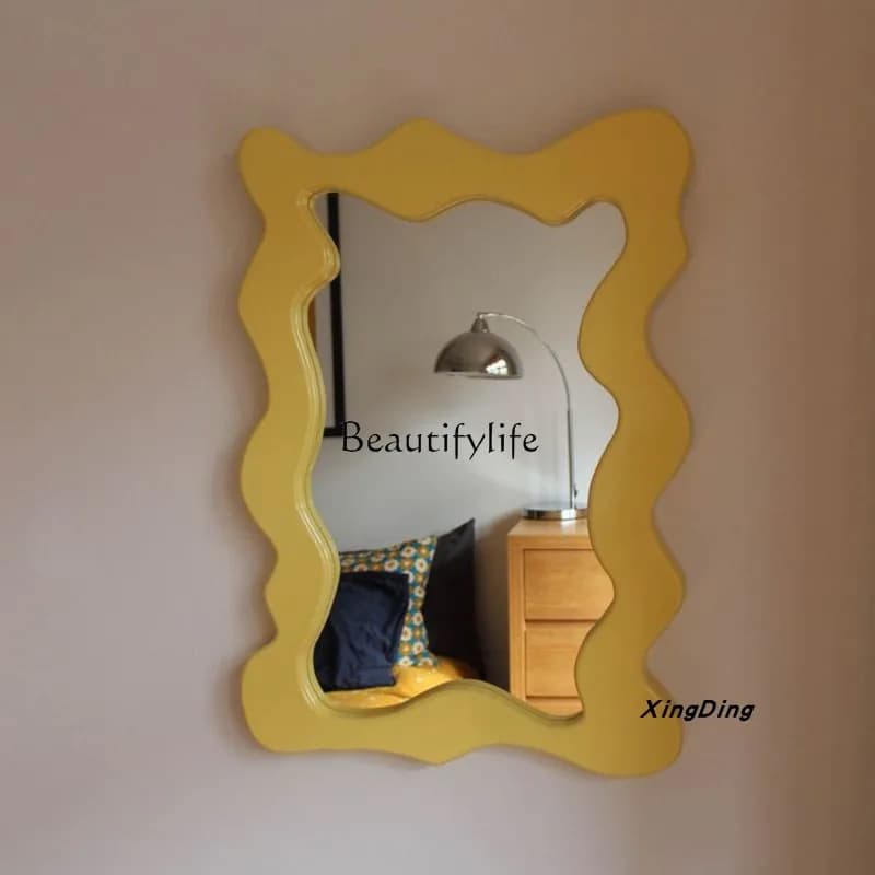 Bagno di fascia alta in stile francese a parete Internet Celebrity Soggiorno Camera da letto Specchio per il trucco Specchio decorativo di lusso leggero