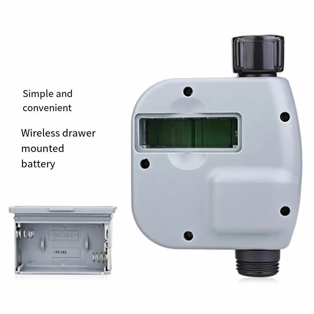 Timer Automatico per Irrigazione Multifunzione con Display Digitale Programmabile, Timer per Tubi Resistente alle Intemperie e Durevole