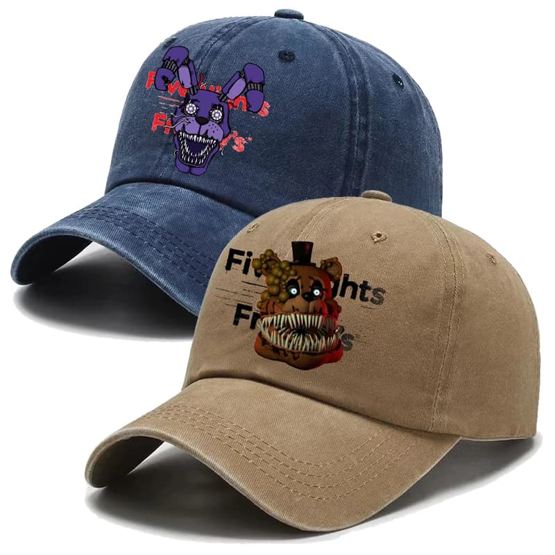 Five Nights At Freddys Men's baseball cap Fnafs Anime Retro Sun Hat Outdoor Sports Boy Sunbonnet Adult Autumn Spring Copricapo Gift