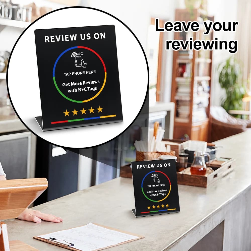 NFC 215 Programmabile per Google Review Card, Stazione NFC da Tavolo 13.56Mhz per collegare la scheda da tavolo
