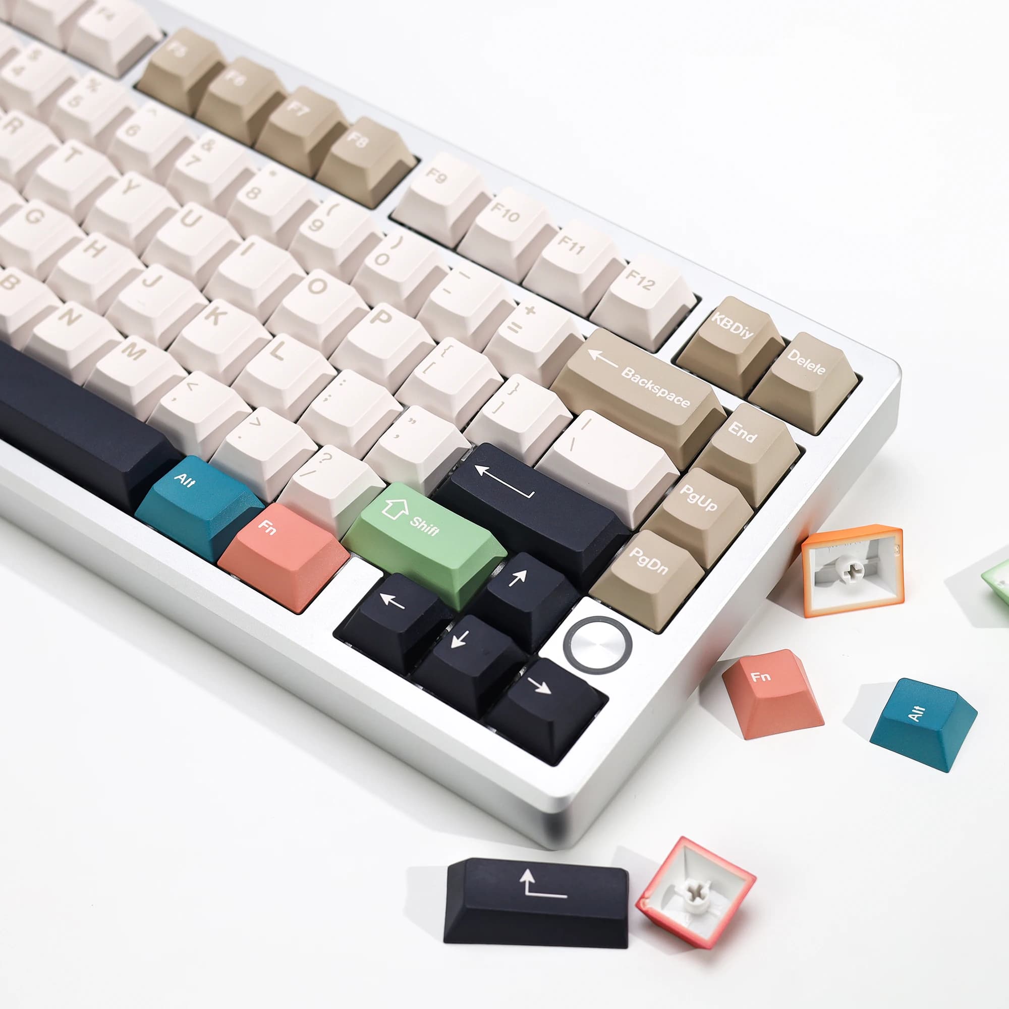 KBDiy GMK Foundation Copritasti PBT 143 tasti/set Retro Alice ISO Cherry Profilo KeyCap per MX Switch 60 Tastiera meccanica da gioco