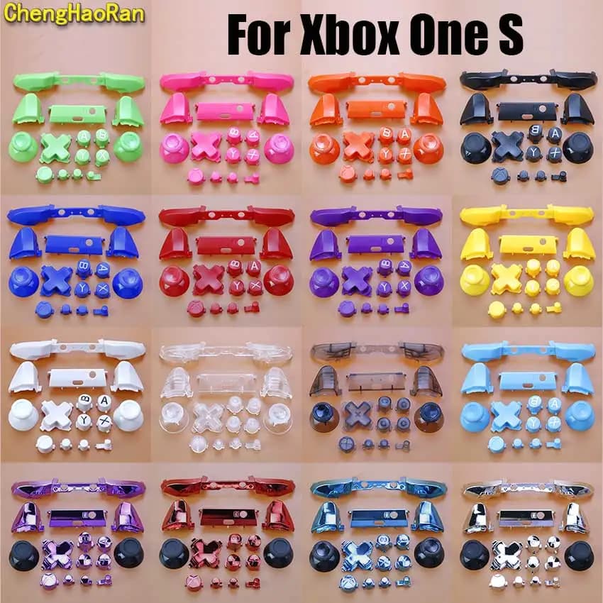 Per Xbox One S Slim Controller Pulsanti Kit Joystick Cap ABXY Chiave LR LB RB Paraurti Trigger Pulsanti Mod Kit Accessori di Gioco