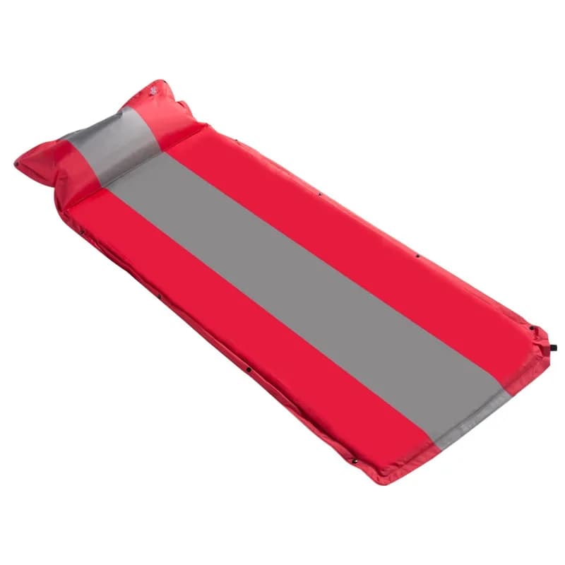 `Portable Single‑Person Automatic Inflatable Splicable Mat with Air Pillow, Moisture‑Proof Mattress for Outdoor Camping Travel`