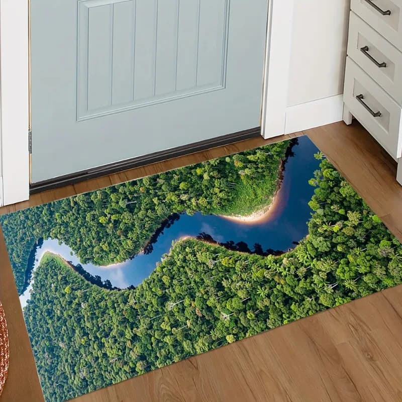 River door mat Anti-slip bath mats for bedroom living room entrance carpet camping mats yoga mats for home decoration