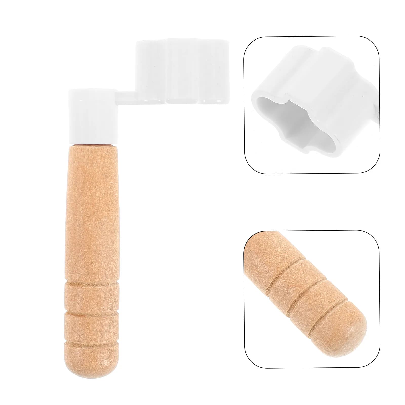 Avvolgicorde Professionale con Manico in Legno per Chitarra, Strumento per Cambio Corde Compatibile con Chitarra Acustica, Elettrica e Ukulele