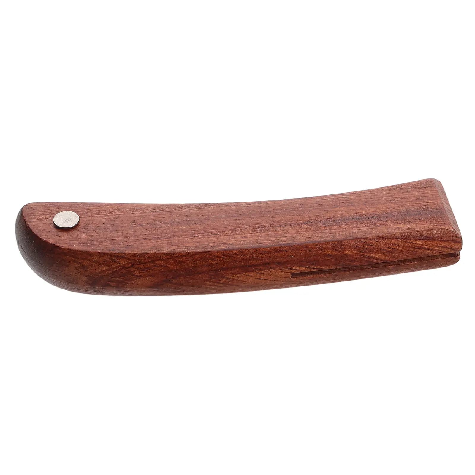 Set di 1 Manico Premium in Legno Massello per Coltello da Cucina, Ricambio per Coltello da Macellaio, Design Ergonomico, Impugnatura in Legno Naturale
