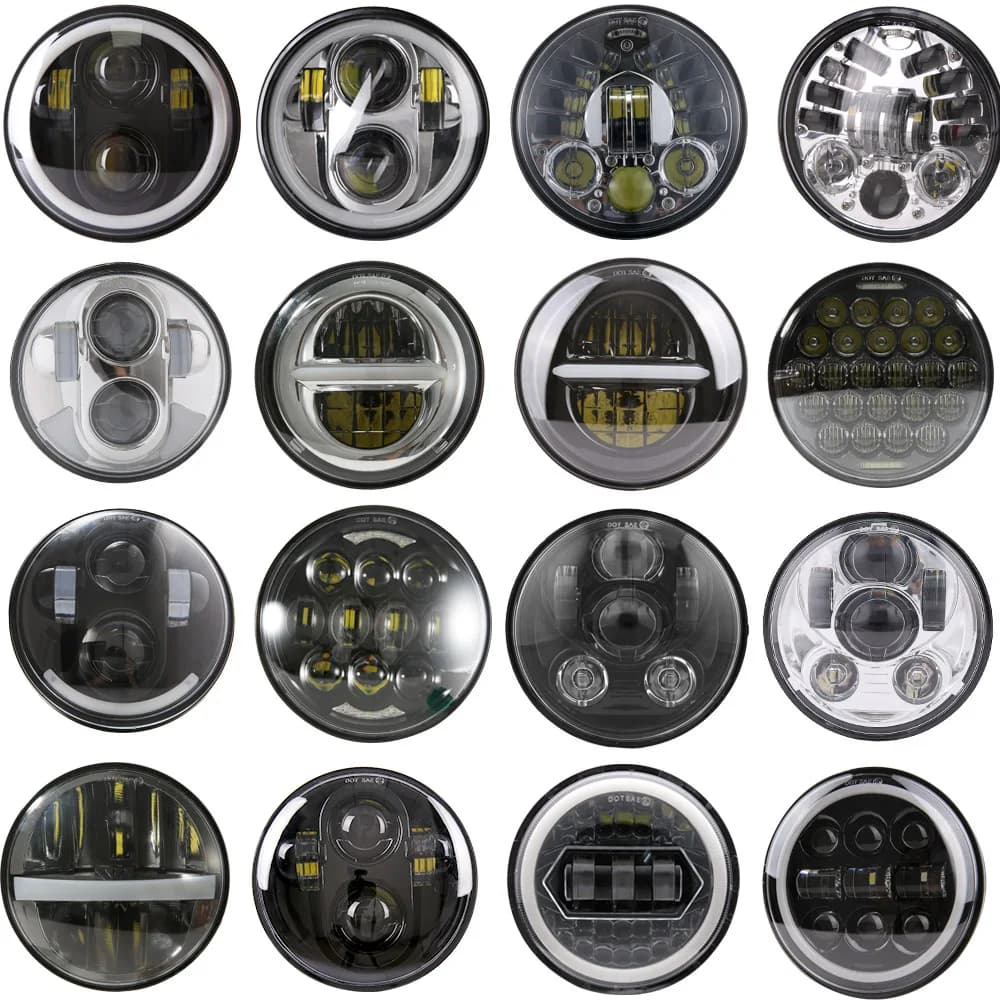 Universale 5 3/4 Pollici 5.75 "Led Auto Faro Del Motociclo H4 Phare Farol Moto Faro Testa Luce Per Harley Indian Scout Honda