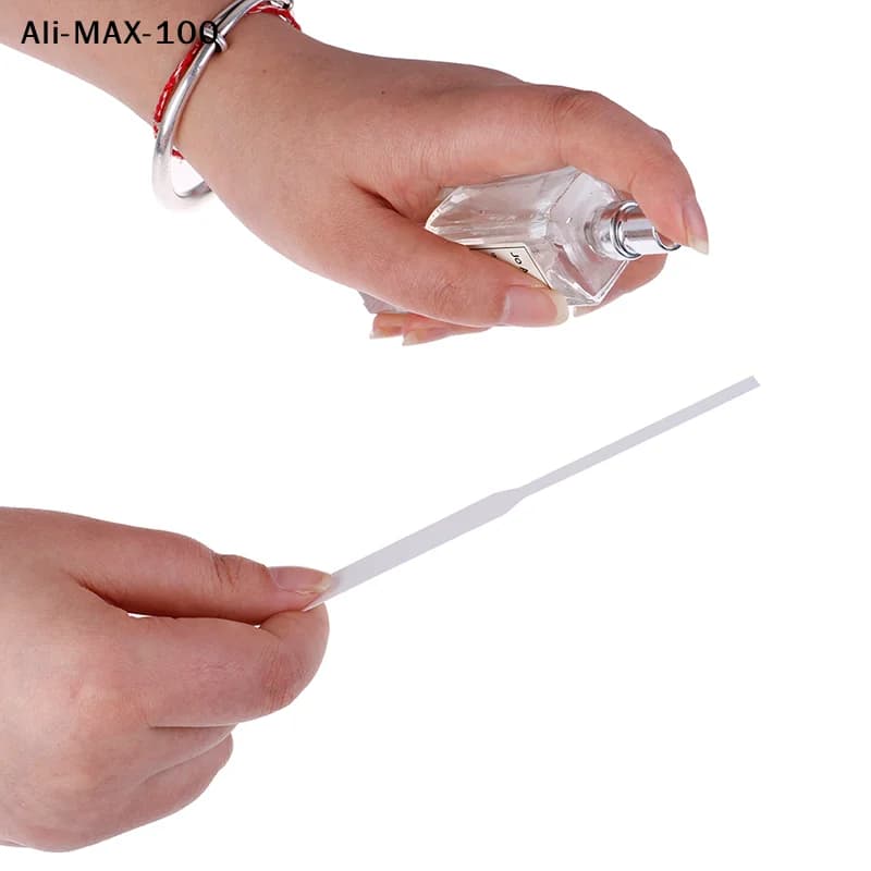 【AyS】100 strisce di carta per test di oli essenziali per aromaterapia, profumi e fragranze, 130*12 mm