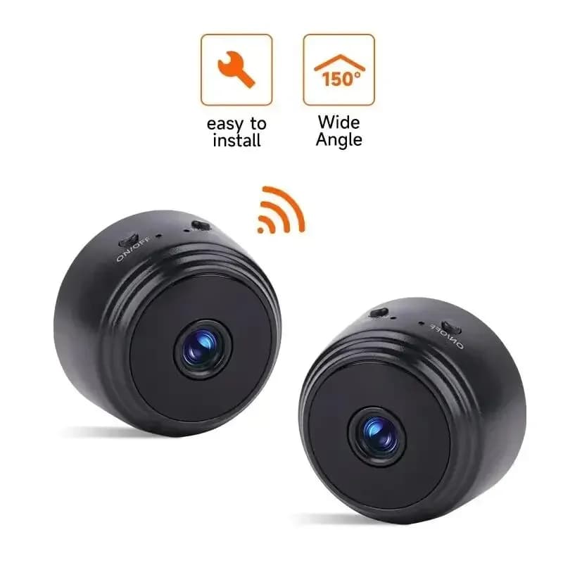 Telecamera Mini WiFi HD 1080P A9, Videocamera di Sorveglianza con Sensore, Videocamera Web per Casa Intelligente, Telecamera di Sicurezza Wireless