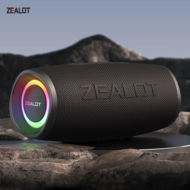 Altoparlante Bluetooth ZEALOT-S56 Altoparlante Bluetooth con potenza di uscita da 40 W con prestazioni dei bassi eccellenti IPX6 Impermeabile da campeggio all'aperto