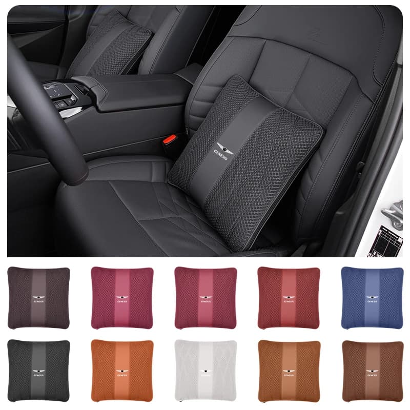 Cuscino di supporto lombare per auto cuscino per divano in seta di ghiaccio per Genesis GV70 GV80 EV BH G80 GV90 2019 2020 2021 2022 2023 G70 G90