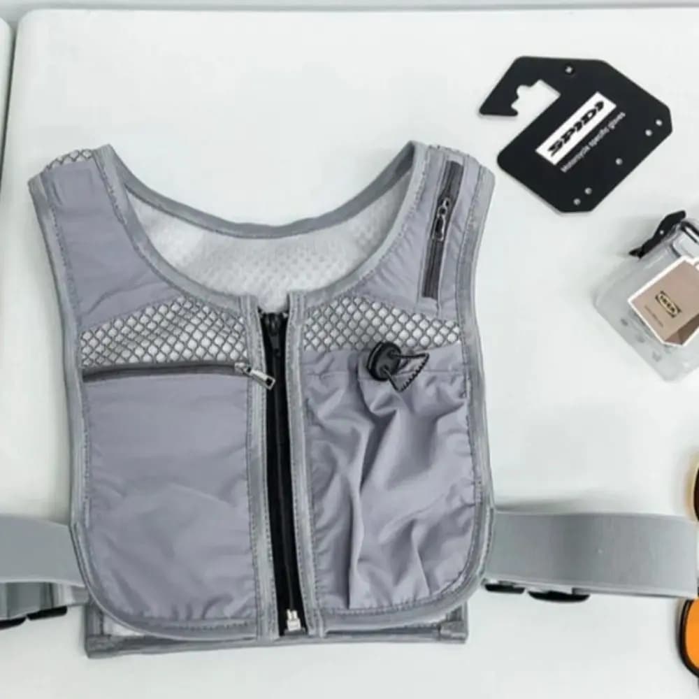 with Pockets Reflective Running Vest Bag for Breathable Waterproof Running Moisturization Comfortable Adjustable Men's Chest Bag