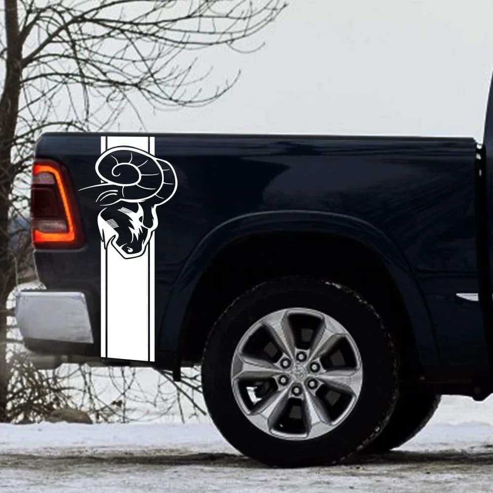 Car Stickers Pickup Side Bed Kit Styling Decor Decal Truck Vinyl Cover Car accessories for Dodge RAM 1500 2500 3500 Rebel TRX
