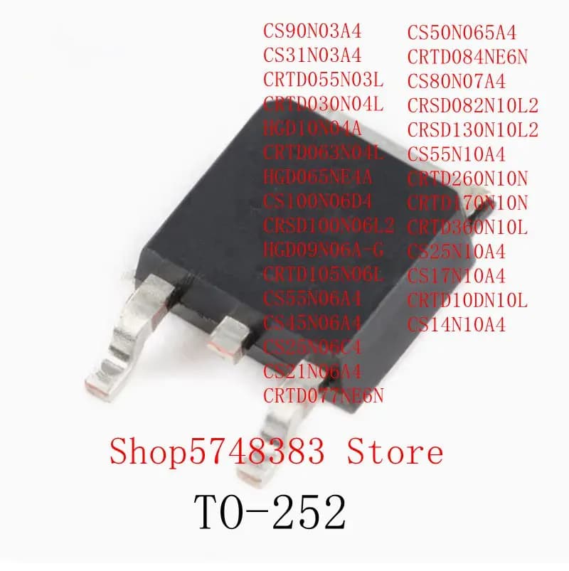 10PCS CRTD105N06L CS55N06A4 CS45N06A4 CS25N06C4 CS21N06A4 CRTD077NE6N CS50N065A4 CRTD084NE6N CS80N07A4 CRSD082N10L2 CRSD130N10L2