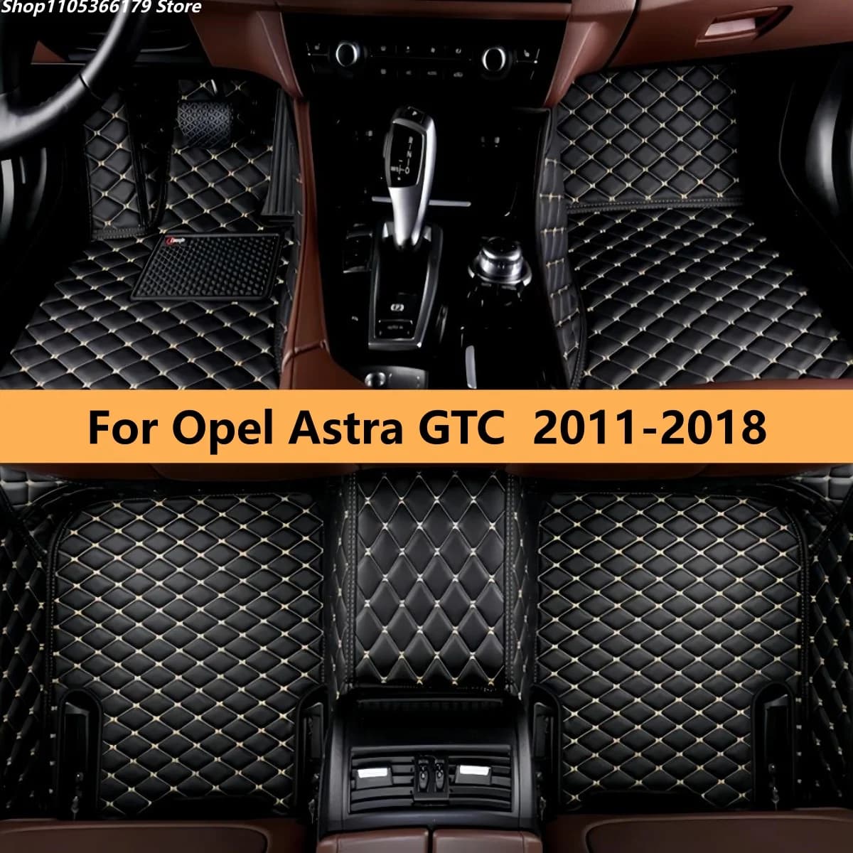 Floor Mats Fit For Opel Astra GTC 2011 2012 2013 2014 2015 2016 2017 2018 Car Leather Carpet Pads Auto Full Set Foot Mat Rugs