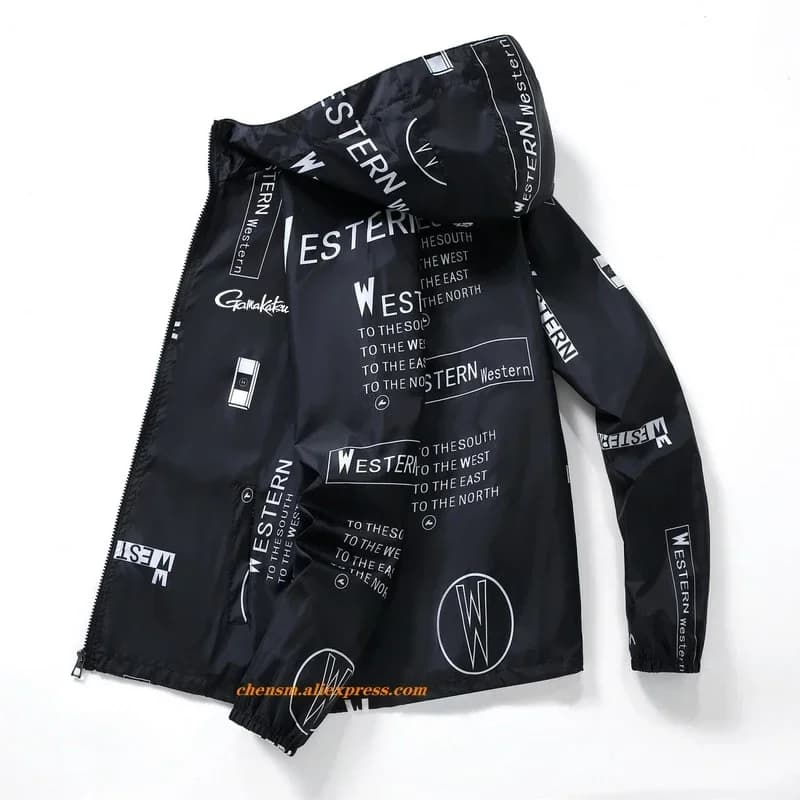 Gamakatsu Nuove camicie da pesca da uomo Protezione solare da esterno Abbigliamento da pesca estivo Giacca da pesca traspirante con protezione UV con cappuccio