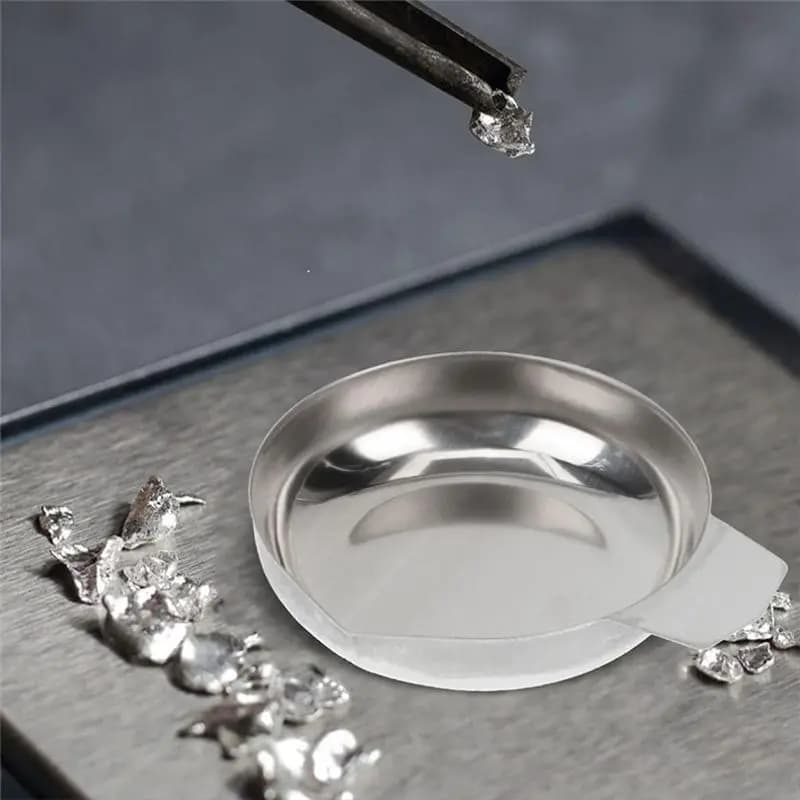 Bilancia per pesatura leggera, 2 pz. Vaschette di pesatura in acciaio inossidabile, piatti di pesatura, contenitori da laboratorio, vaschette per pesare