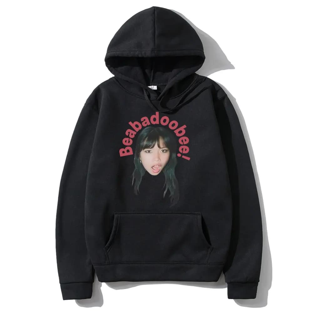 Hot Beabadoobee Face Graphic Hoodie Men Women Hip Hop Fashion Oversized Pullover Hoodies Male Casual Vintage Hooded Sweatshirt