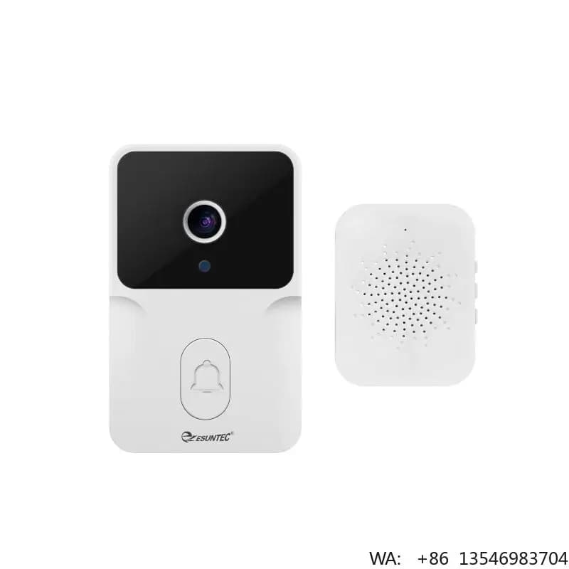 Campanello Video WiFi Intelligente per Sicurezza Domestica, Telecamera Wireless con Allarme IR, Adatto ai Bambini, per Casa e Android