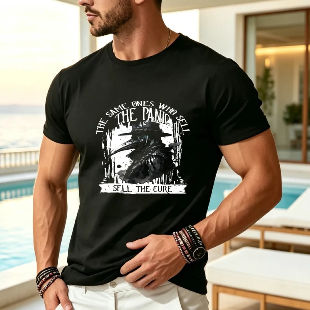 ShortSleeved TShirt Made of Pure with UltraComfortable Fabric Round Neck Casual Style Short Sleeves Medium Elastic Fabric Regular Fit Suitable for All Seasons Festivals Such As EasterRetro Casual Short-sleeved T-shirt with a Round Neck and Printed