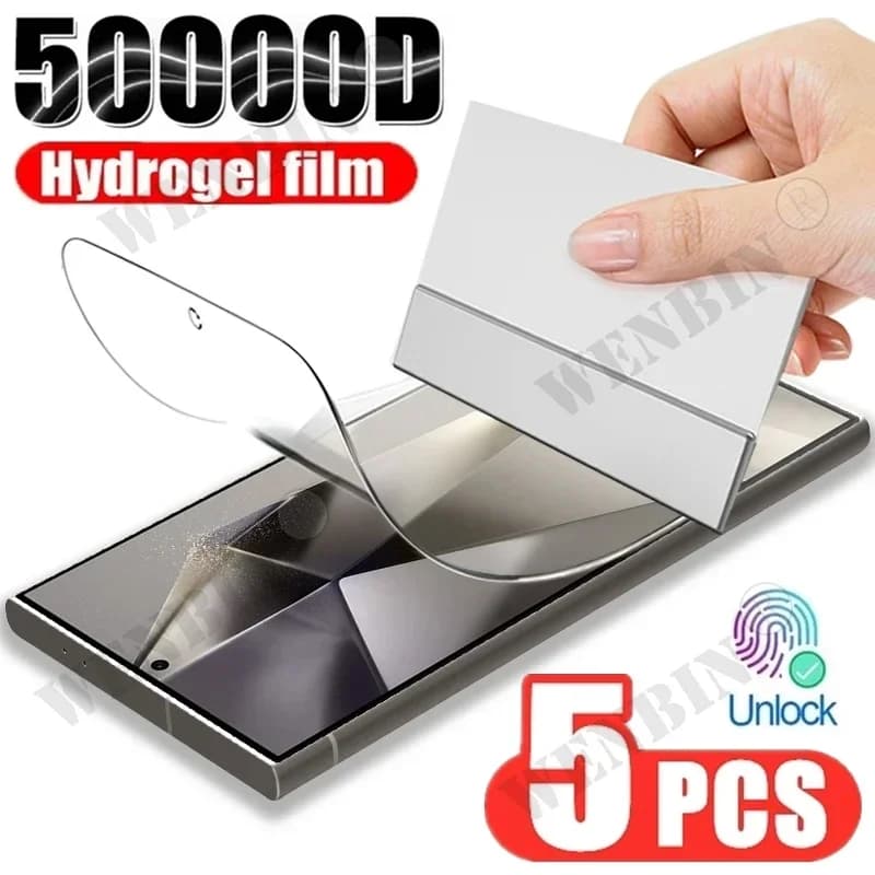 5 pezzi pellicola idrogel per Samsung Galaxy S26 S25 S24 S23 S22 Ultra Plus S25 FE A57 A56 A37 A36 A26 A17 A16 5G protezione schermo