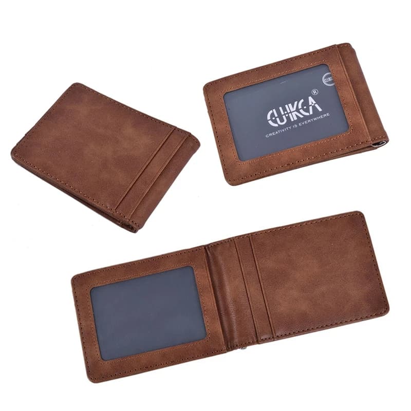 1 pz porta carte da uomo RFID portafoglio unisex porta biglietti da visita in vera pelle porta carte custodia protettiva porta carte di credito ID