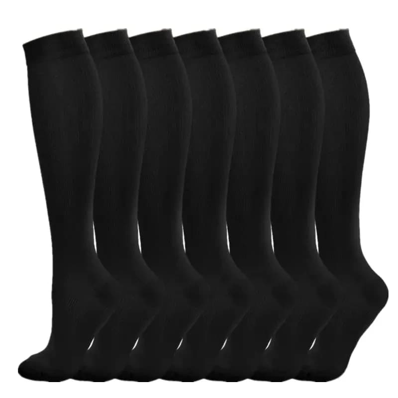 Calze a Compressione per Uomo, Calze Mediche per Vene Varicose, Diabete, Edema, Calze Sportive per Corsa, Calcio, Basket, Equitazione, Calze al Ginocchio