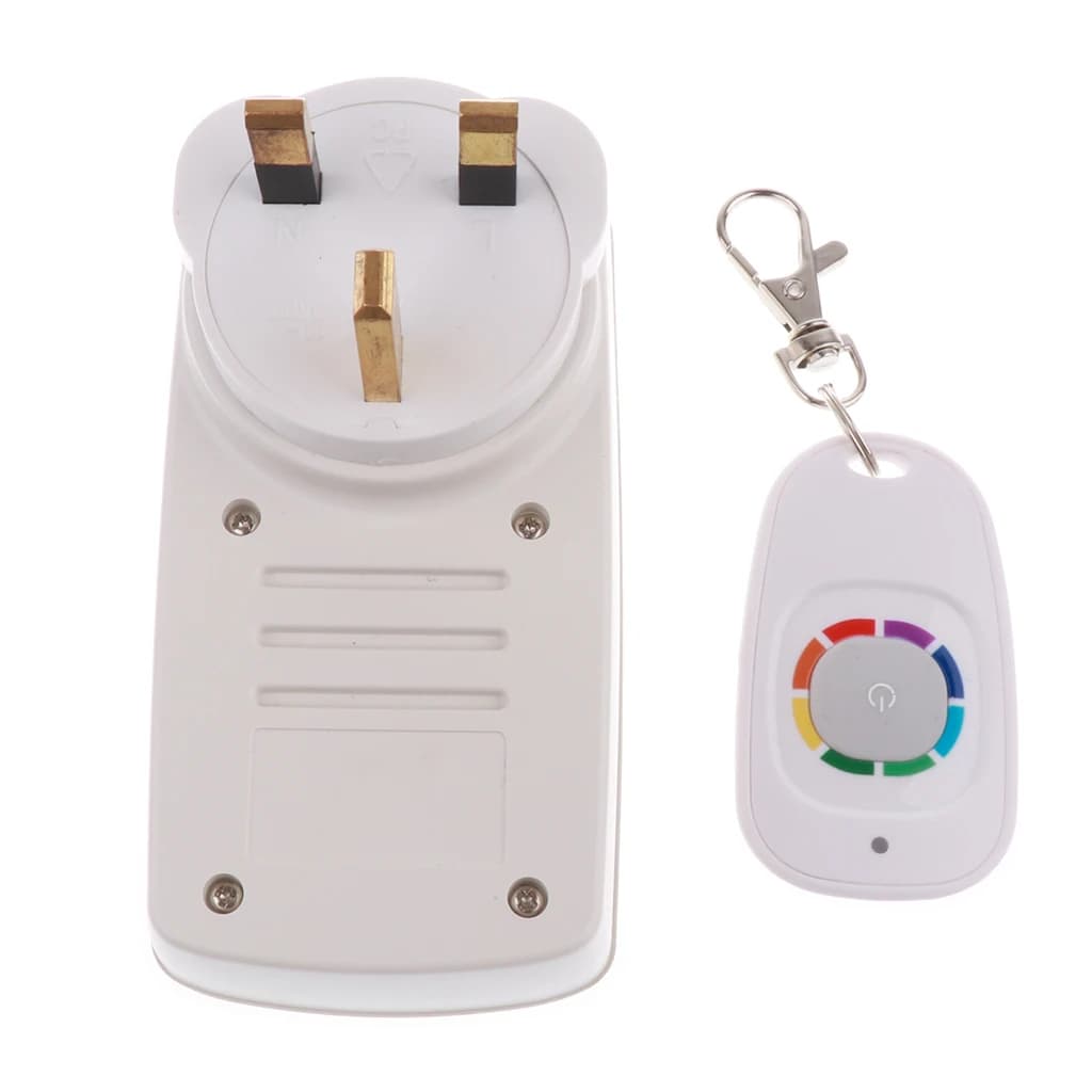 Intelligent socket with RF remote control, Wireless UK socket for Appliances, Lighting and Garage