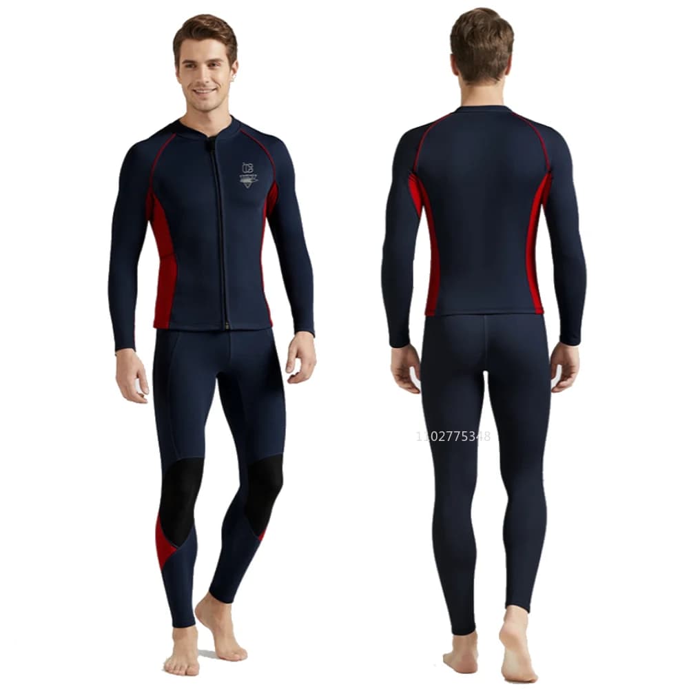 Top in Neoprene 3mm per Uomo e Donna, Giacca a Maniche Lunghe per Sport Acquatici, Immersioni, Surf e Nuoto