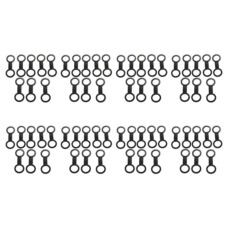 64X Scuba Diving Dive Snorkeling Silicone Snorkel Maschera Cinghia Keeper Holder Clip Fermo Attacco Gear Spare Nero