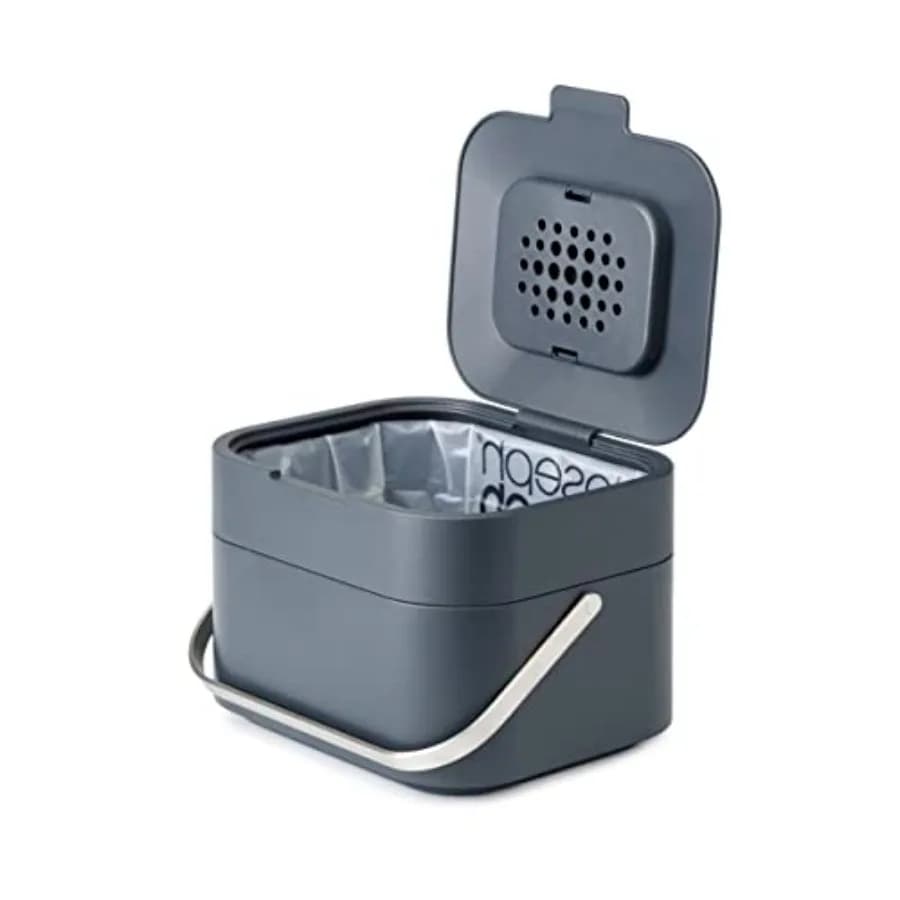 Contenitore intelligente per compostaggio dei rifiuti alimentari con filtro antiodore e ventilazione da 1 gallone/4 litri