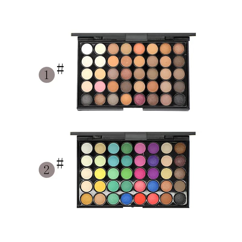 Palette di ombretti opachi da 40 colori Earth Color Shimmer Glitter Earth Eye Shadow Power Set Strumenti per il trucco cosmetico Make Up