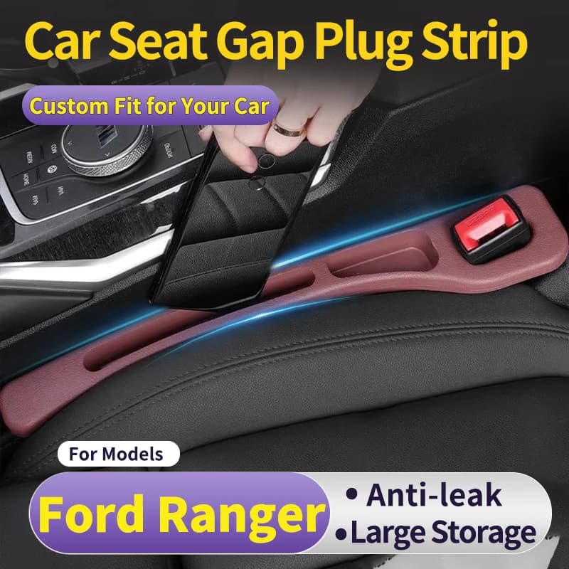 Striscia antiperdita per sedile auto Ford Ranger, organizer interno per auto, striscia antiscivolo per il ripieno dello spazio tra i sedili, organizer laterale per veicoli