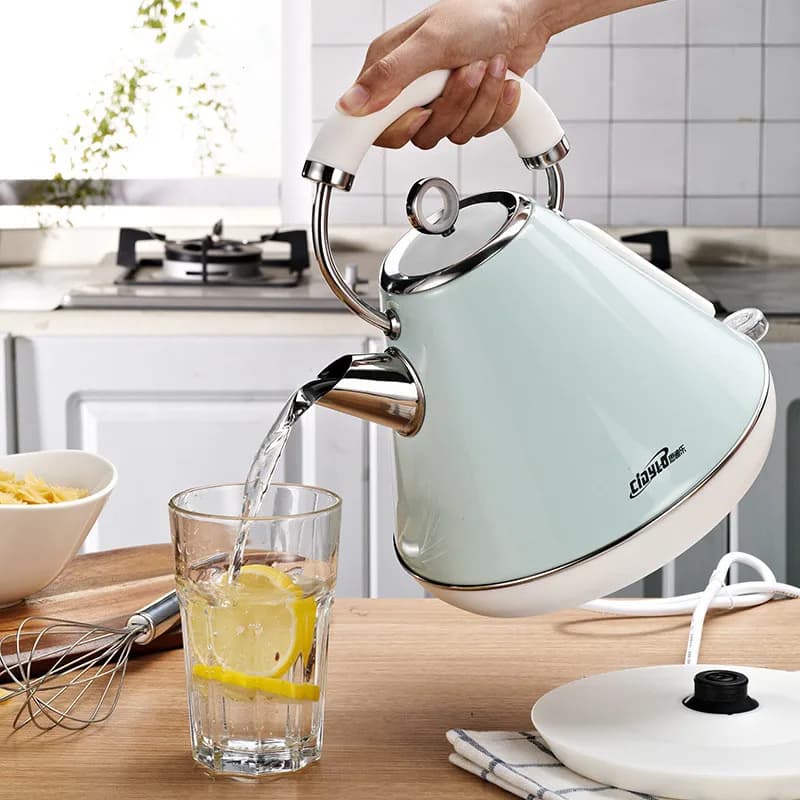 European Style Electric kettle 1.8 liters Home 304 Stainless Steel Fast boiling kettle Automatic Shutdown Teapot Kitchen tools 1800W
