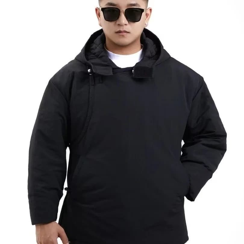 2026 Cappotto con cappuccio stile mongolo Uomo Donna Nuovo stile cinese Top Cappotto invernale in cotone caldo Giacca addensata casual Maschio grande