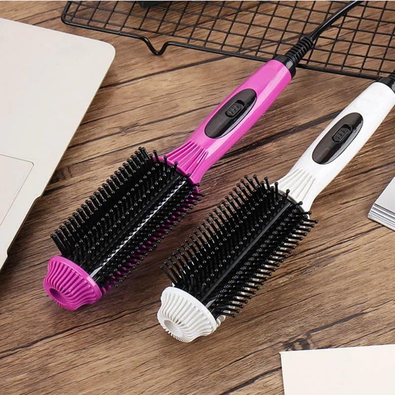 diNECESSITY di Steering and curling heads 2 in 1, anti-coating comb for ironing and curling, beauty tool for smooth and voluminous hair F