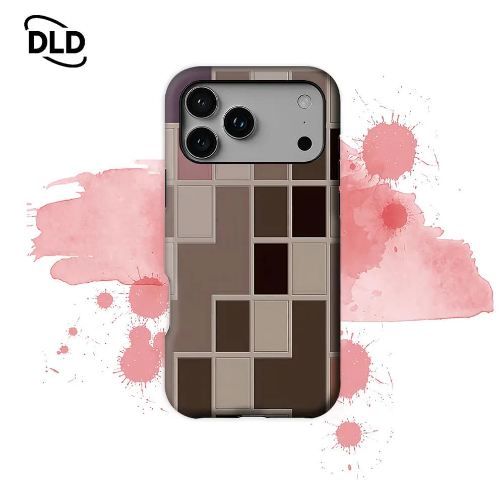 Custodia per telefono Nude Tiles magnetica per iPhone 17 16 15 14 13 Pro Max Plus, custodia robusta a strato singolo/doppio