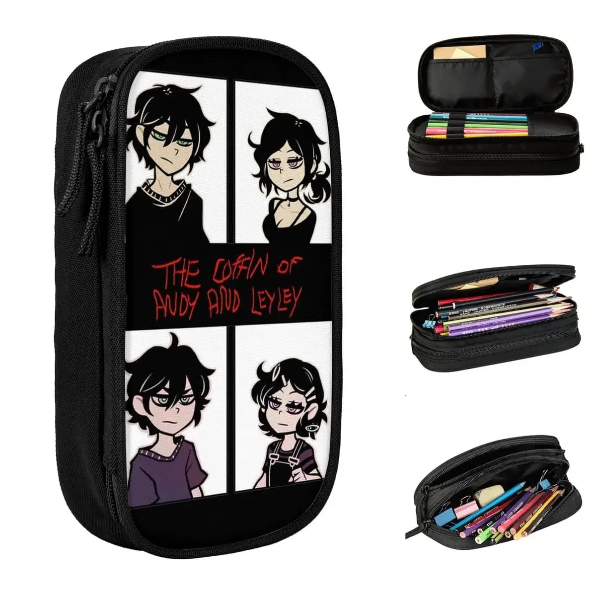 Il bara di Andy e Leyley Frown Merch Pen Box Materiale scolastico per bambini di grande capacità Scatola per matite Regalo di compleanno