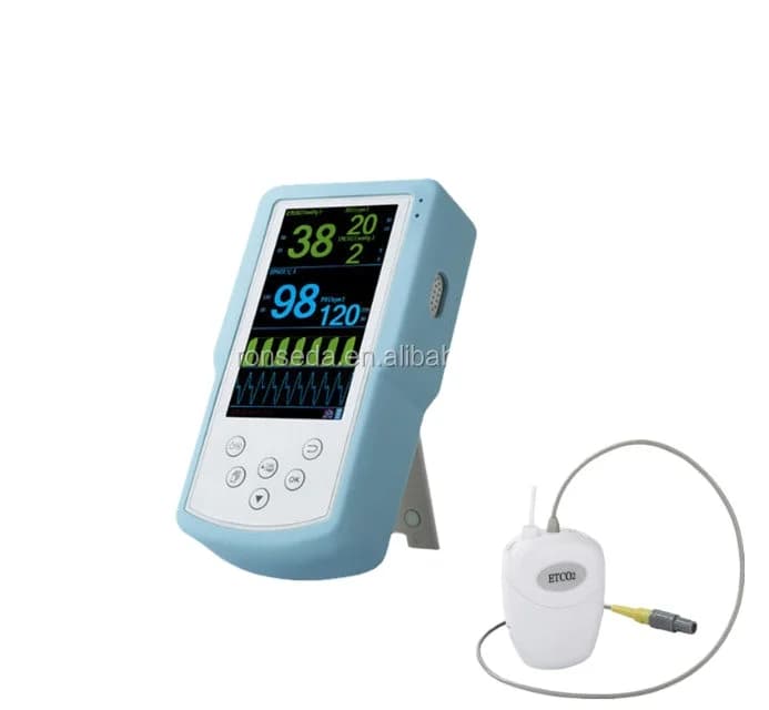 Veterinary Etco2 Handheld Capnograph Monitor Veterinary Pulse Oximeter Monitor
